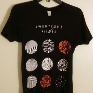 TWENTY ONE PILOTS BLURRY FACE BLACK SHIRT BAND TEE